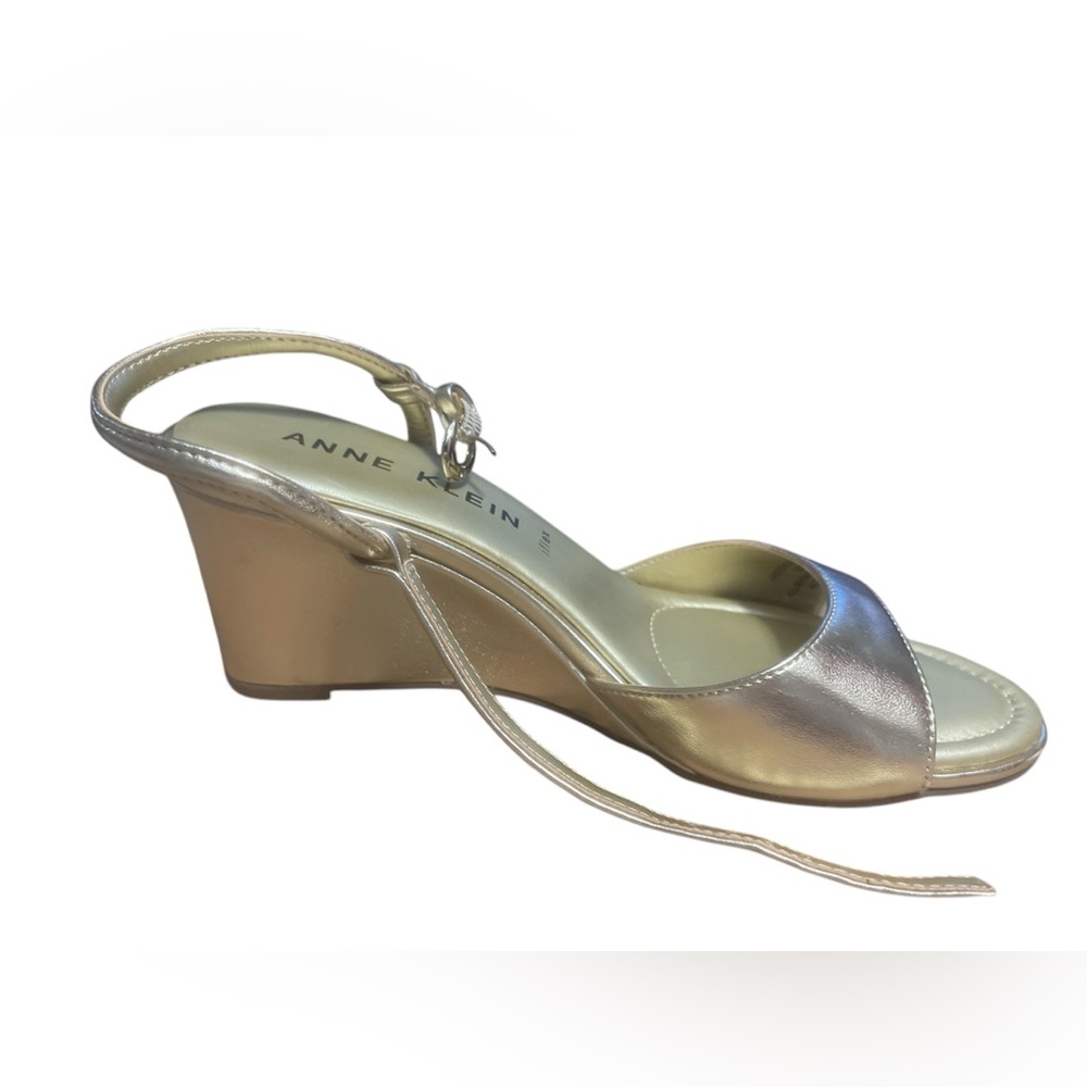 New Gold Anne Klein Wedges